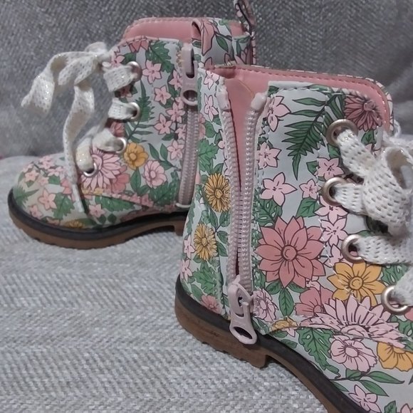 Cat & Jack Shoes Cat Jack Giovanna Floral Flower Slipon Lace Up